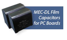ASC Capacitors MEC-DL Film Capacitors for PCB board mounting