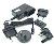 Click to view full size of image of Wall Mount Adapter, Industrial Grade, 24W Output Power, 100-240Vac, Level VI, 6V, 4A, Interchangeable Blades US, AU, UK, EU Input Plug Kit, Mini-USB, 4 pin Output Connector, Space Saver Design