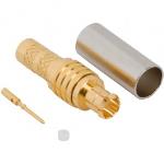 Click to view full size of image of 12G MCX RF Connector - Straight Crimp Plug for Belden 4855R