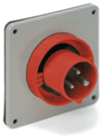 Click to view full size of image of PDI Heavy Duty Splashproof Power Connectors 20A 277V 5H Gray 3-Wire Screw Terminal Inlet
